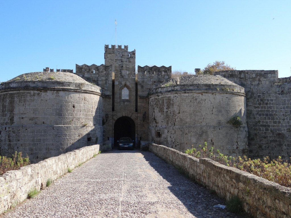 The fortress walls of Rhode's Old Town