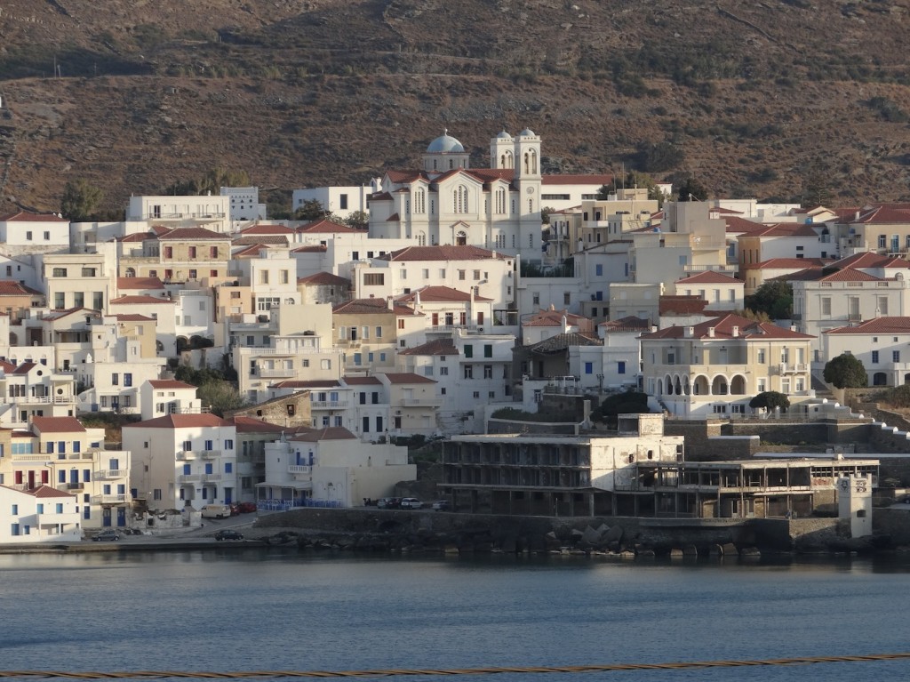 The red and white houses of Andros