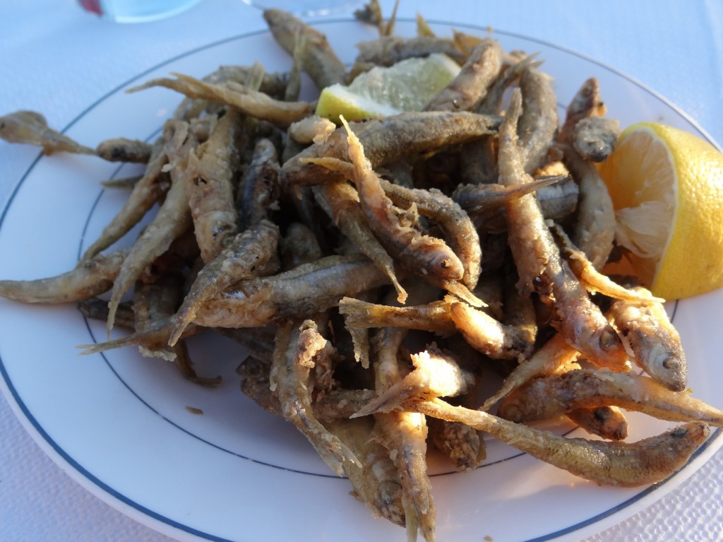 Fried sardines. They were so good I could eat them like french fries. 
