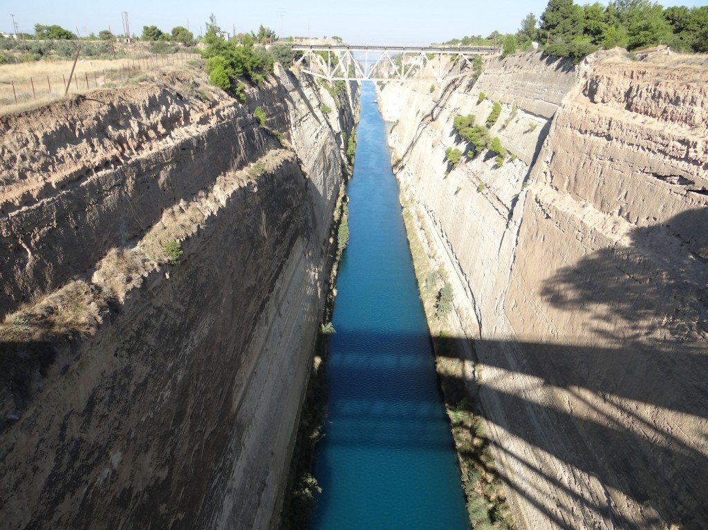 The Corinth Canal...Officially making the Peloponnese an island!