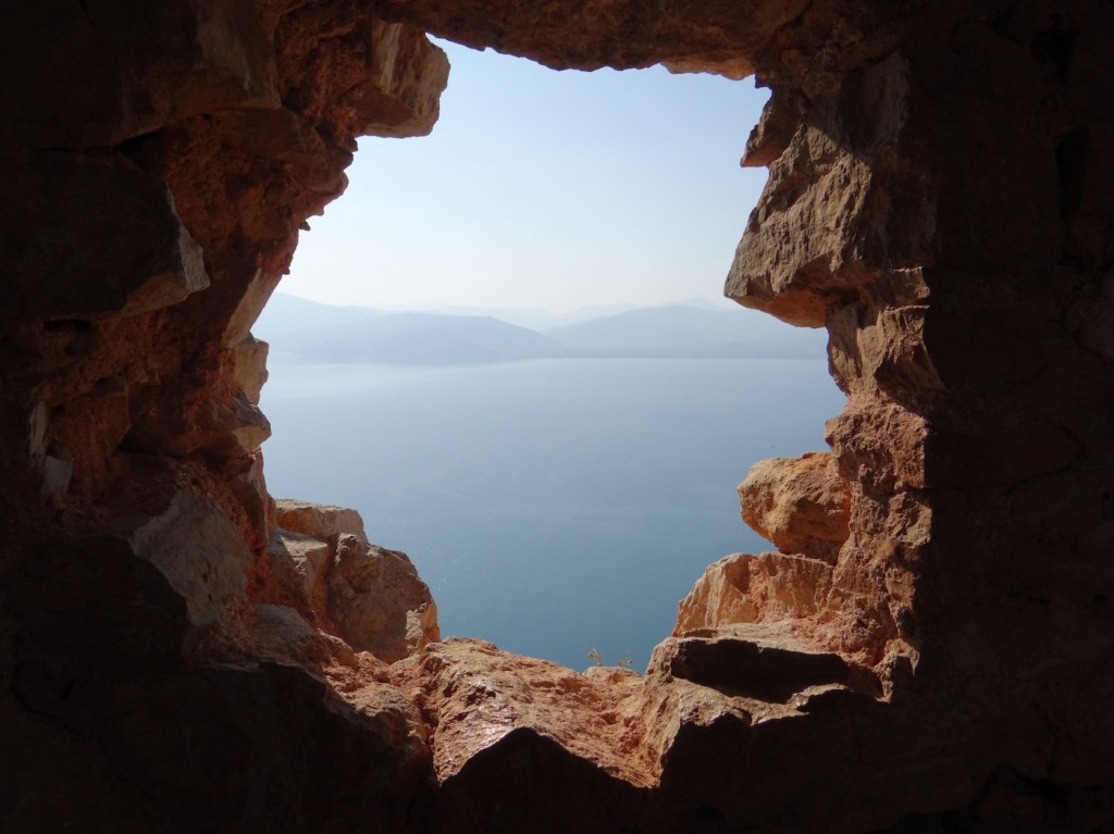 Shot from a canon hole of the Aegean. 