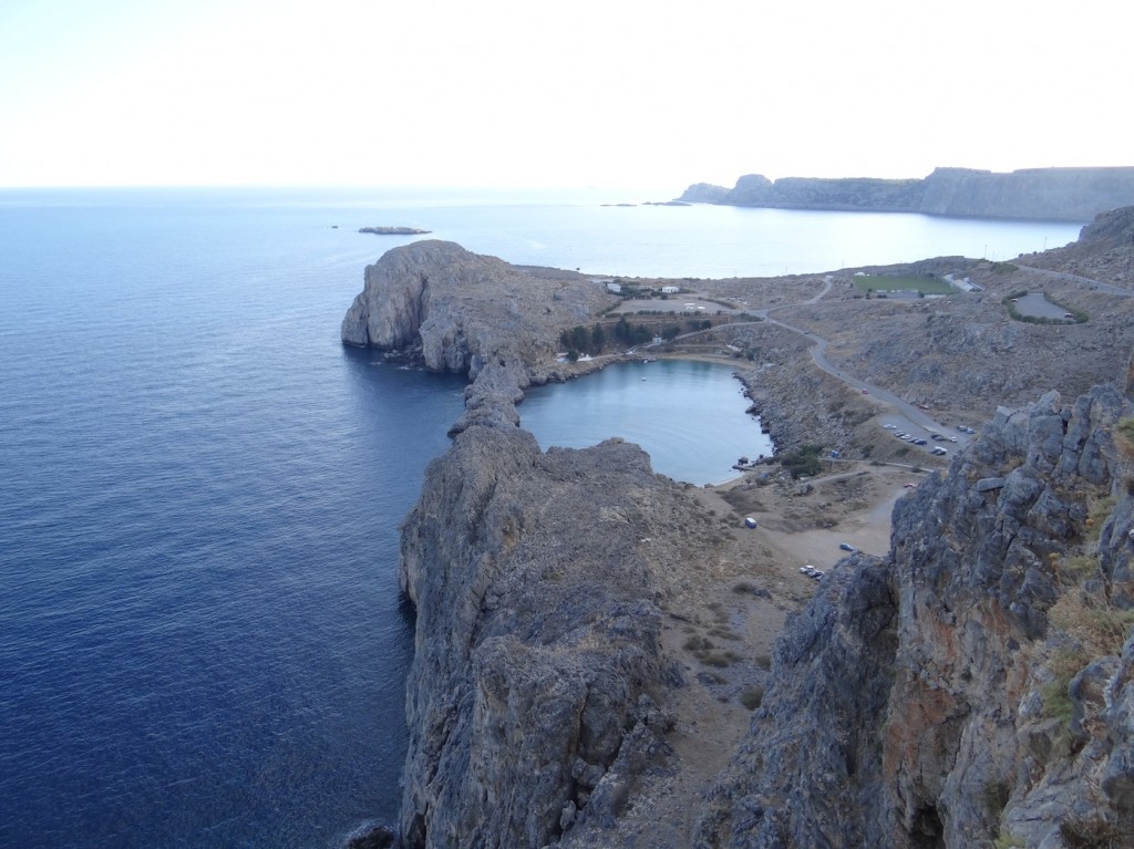 The view from the top of the Lindos Acropolis 