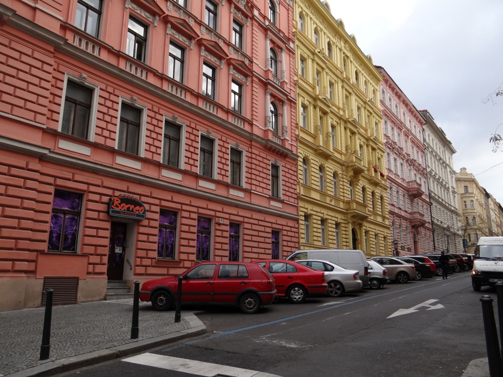 Colorful buildings of Prague.