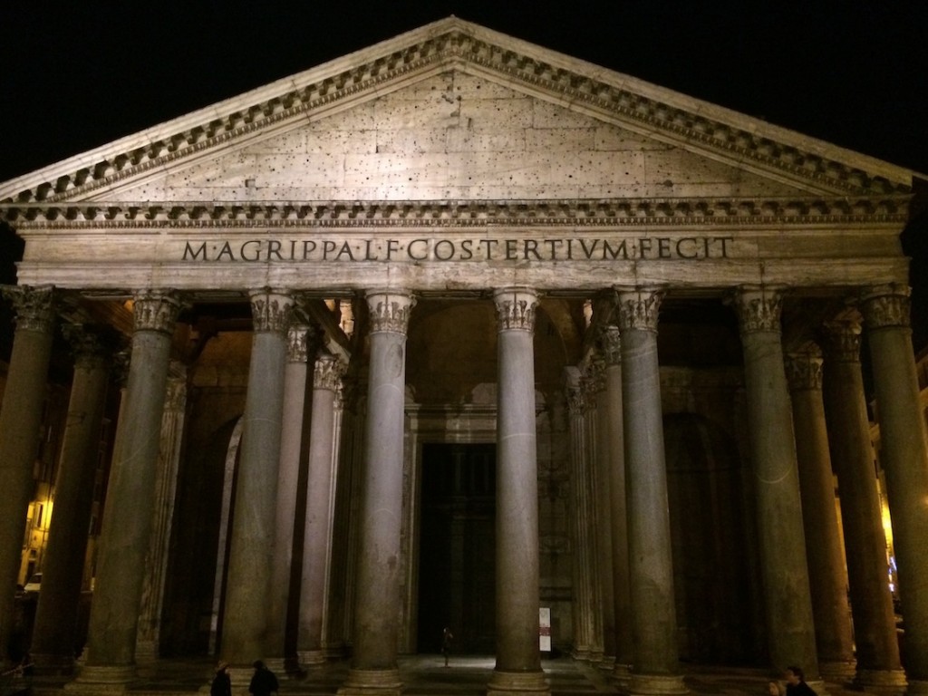 I guess getting lost isn't so bad when you run into the Pantheon...