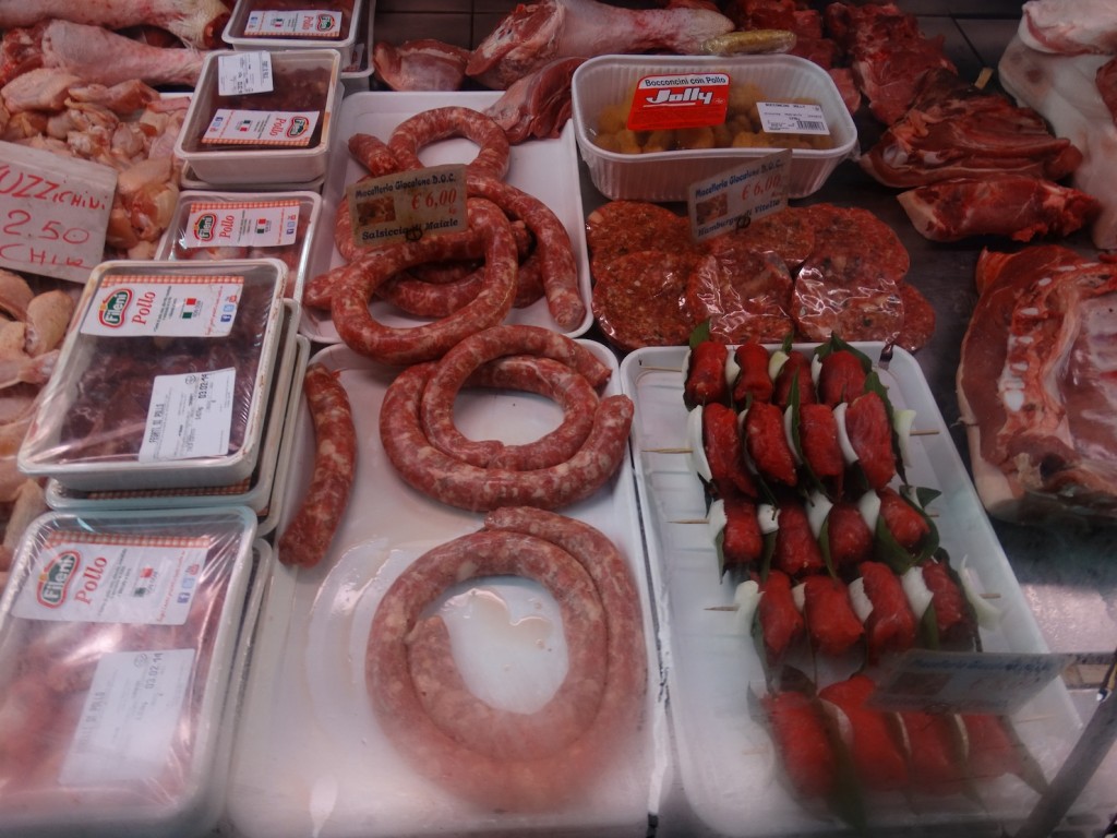 Outdoor meat markets