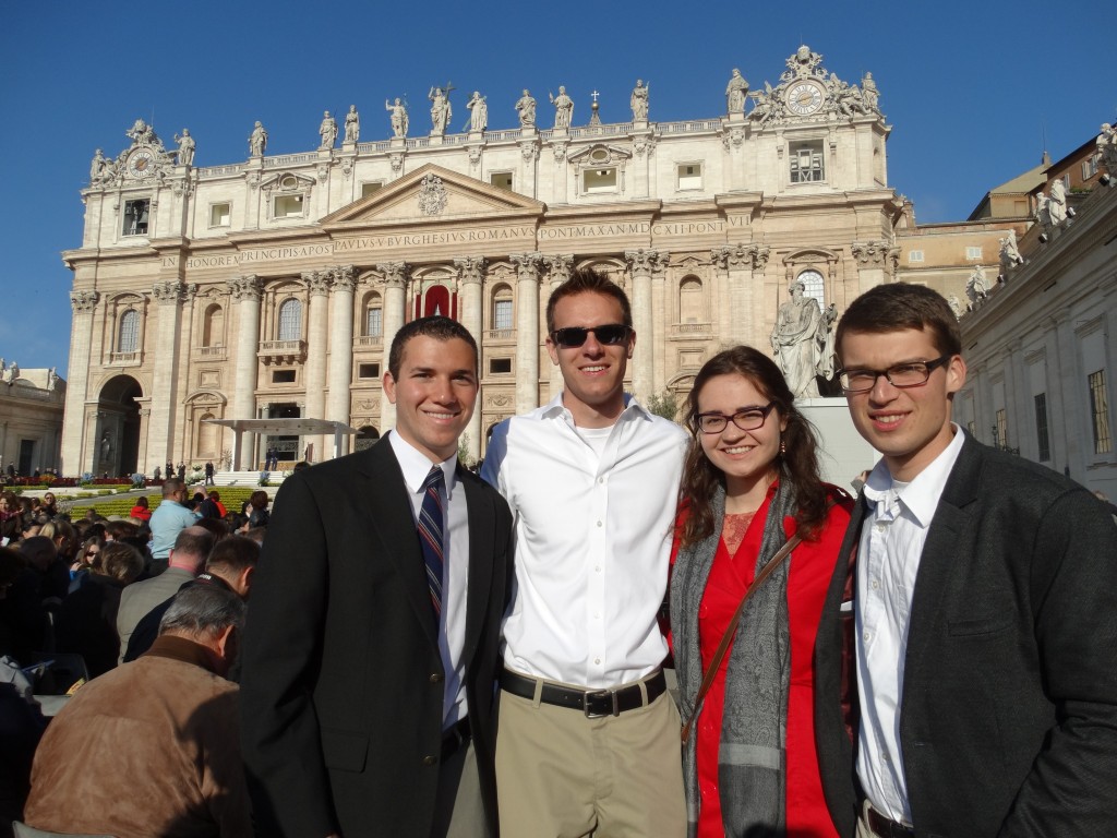 Easter Morning in front of the Vatican!