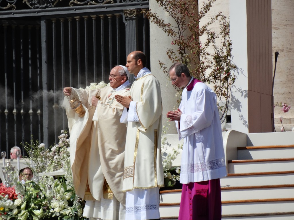 Pope Francis during Easter Mass